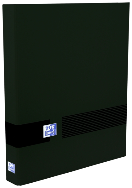 Oxford & You A4+ Carpeta De 4 Anillas D 25Mm - Tamaño A4+ - Capacidad Para 250 Hojas - Tapa Extradura - Lomo De 40Mm - Color Negro