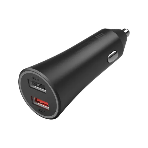Xiaomi Mi 37W Dual-Port Car Charger Universal Negro Encendedor De Cigarrillos Auto