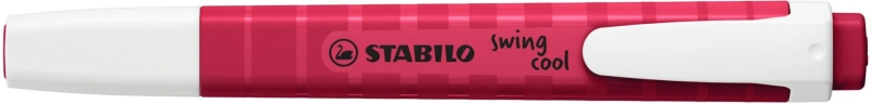 Stabilo Swing Cool Naturecolors Wildflower Marcador Fluorescente - Cuerpo Plano - Punta Biselada - Trazo Entre 1 Y 4Mm - Tinta Con Base De Agua - Antisecado - Color Rojo Borgoña
