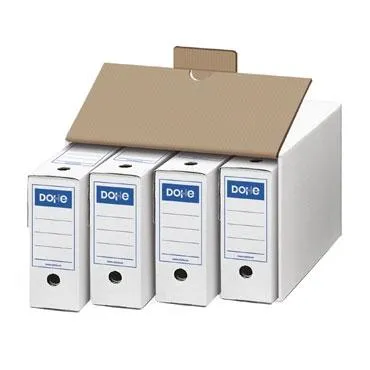 Dohe Contenedor De Archivo Definitivo 424X360X262Mm Cartón Blanco Pack 10 Ud