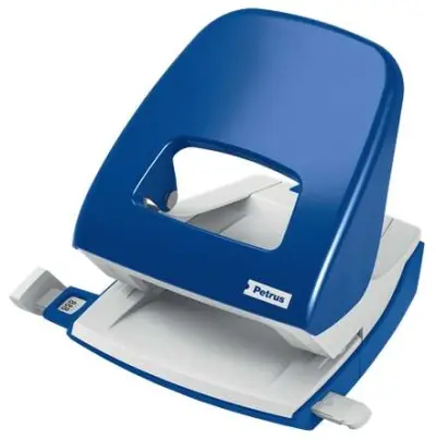 Petrus 62 Taladro Metálico Azul - Hasta 30 Hojas - Punzones 5.5mm - Fácil Vaciado