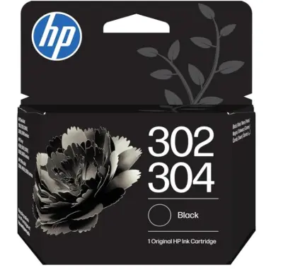 HP Cartucho de Tinta Negro Original 302/304 - B7RT7AE/F6U66AE/N9K06AE