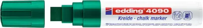 Edding 4090 Rotulador de Tiza Líquida Verde Punta Biselada Trazo 4-15mm Olor Neutro