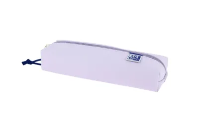 Oxford Estuche Rectangular Mediano Acolchado con Goma Elástica Color Malva