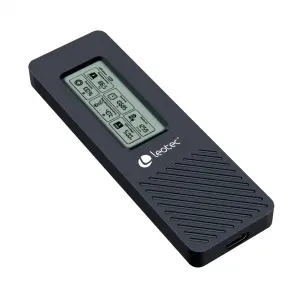 Leotec Caja Externa SSD M.2 NVMe USB 3.2 Gen 2 con Panel LCD Type-C