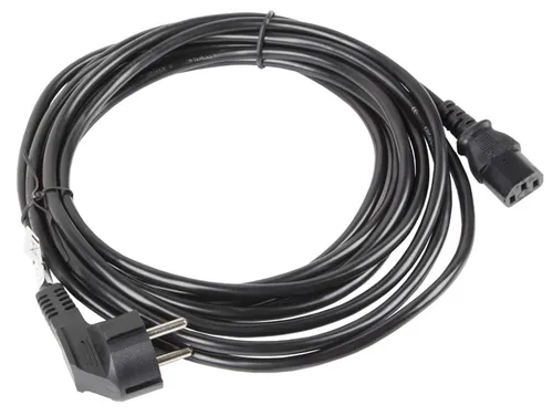 Lanberg Cable De Transmisión C13 Acoplador CEE7/7 Negro 10m