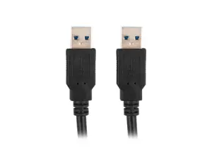 LANBERG Cable USB 3.2 Gen 1 de 1,8 m Negro CA-USBA-30CU-0018-BK