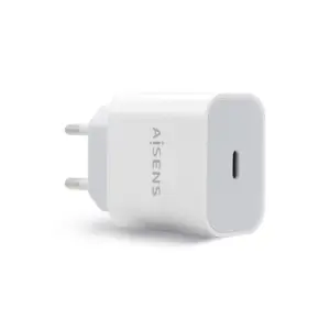 AISENS CARGADOR USB-C PD3.0  20W ALTA EFICIENCIA 5V/3A 9V/2,2A 12V/1,66A   BLANCO