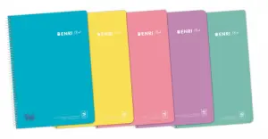 Enri Cuaderno Espiral 80 Hojas 4x4 mm con Tapa de PP