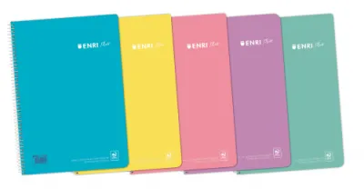 Enri Cuaderno Espiral 80 Hojas 4x4 mm con Tapa de PP