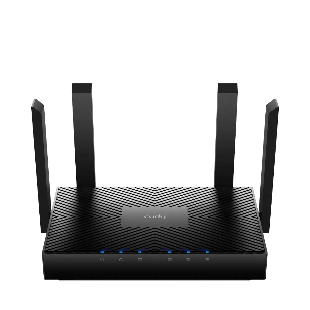 Cudy WR3000 Smart Router WiFi 6 AX3000 Doble Banda, 1x WAN 1000 Mbps, 3x LAN 1000 Mbps, 4 Antenas Externas