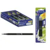 Bismark Recambios para Bolígrafo Borrable - Punta Fina 0.7mm - Color Negro - Pack de 3