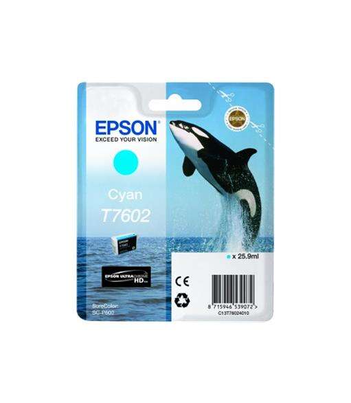 Epson T7602 Cyan Cartucho De Tinta Original - C13T76024010
