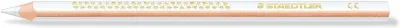 Staedtler Jumbo Noris 128 Lápiz Triangular de Color Blanco - Mina 4mm - Diseño Ergonómico