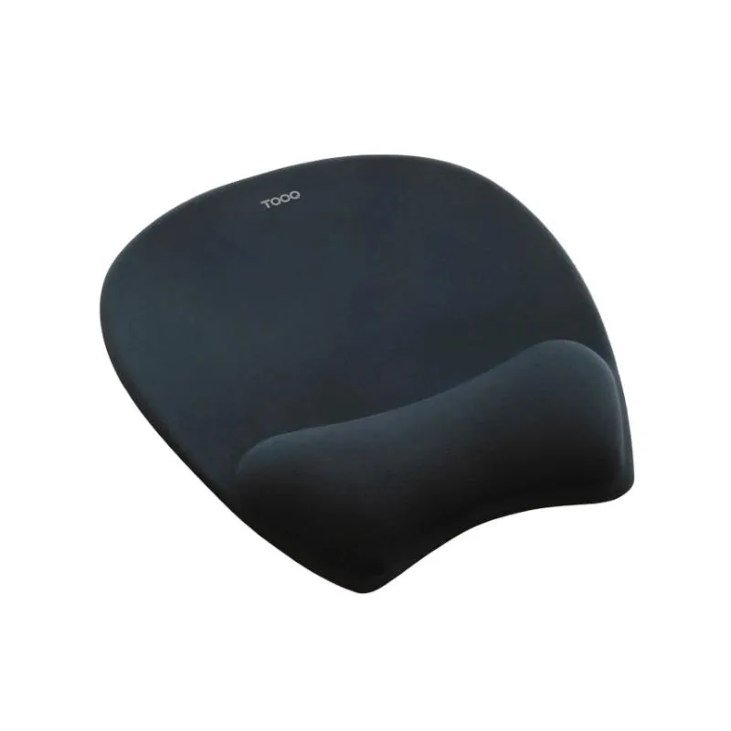 Tooq TQMP1002-B Alfombrilla Ergonómica con Reposamuñecas de Espuma Viscoelástica - Color Negro