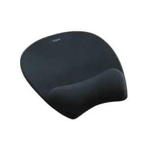 Tooq TQMP1002-B Alfombrilla Ergonómica con Reposamuñecas de Espuma Viscoelástica - Color Negro