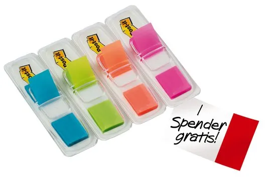 Post-it Index Pack de 4 Dispensadores con 35 Marcadores Reposicionables Surtidos