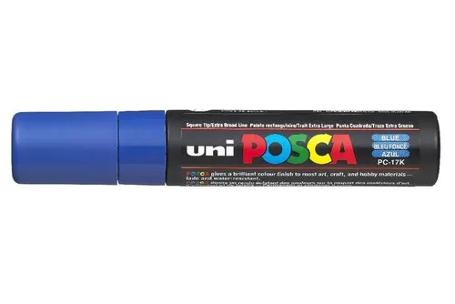 Posca Marcador PC-17K No Permanente Punta Biselada 15mm Azul