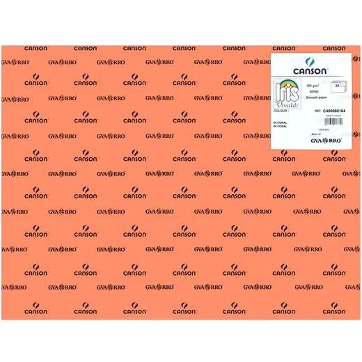 Iris Cartulina 50X65Cm 185Gr Coral -25U-