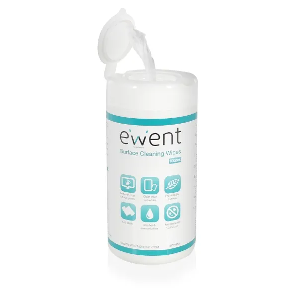 Ewent EW5612 Toallitas Para Superficie - Limpieza Eficaz Para Hogar Y Cocina