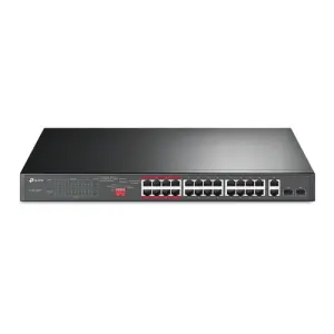 TP-LINK TL-SL1226P Switch No Gestionable 24 Puertos PoE+ 10/100 2 Puertos Gigabit SFP 250W