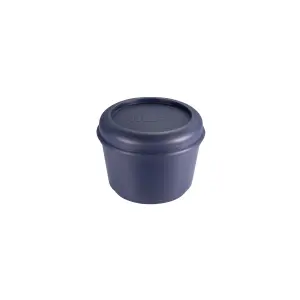 Milan Coleccion 430 Fiambrera Redonda 0.25L - Apta para Microondas, Lavavajillas y Congelador - Libre de BPA - Medidas 10 Ø x 7cm - Color Azul