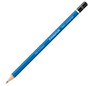 Staedtler Mars Lumograph 100 Lápiz Grafito Hexagonal Mina H 2mm Madera Sostenible