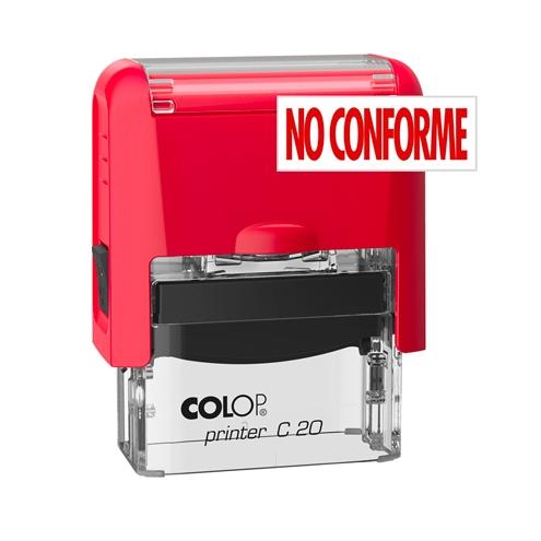 Colop Sello Printer C20 Formula " No Conforme " Almohadilla E/20 14X38Mm Rojo