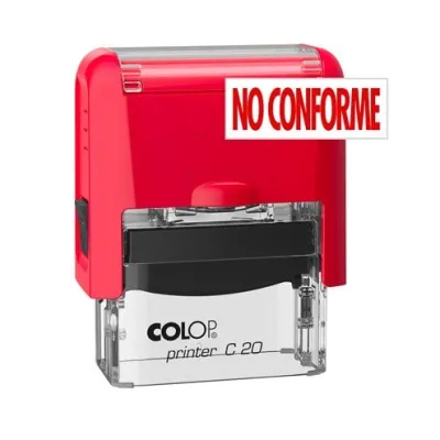 Colop Sello Printer C20 Formula No Conforme Almohadilla E/20 14x38mm Rojo