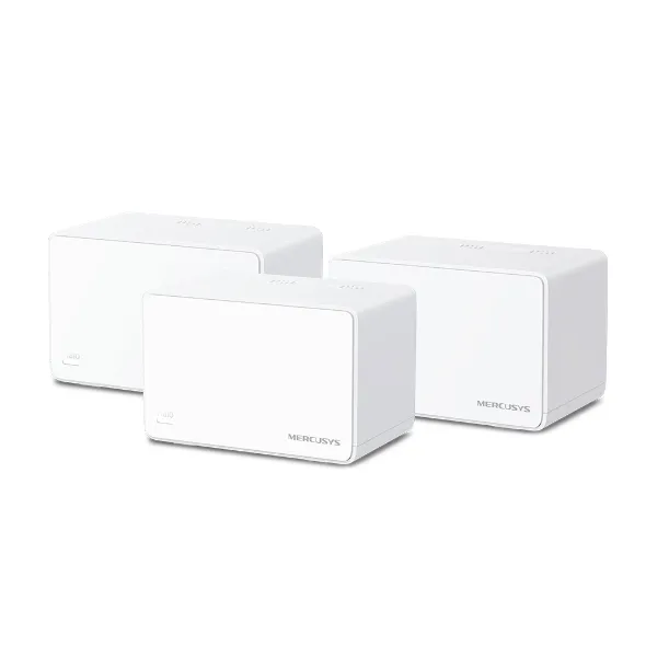 Mercusys Halo H80X Pack De 3 Unidades Sistema Wi Fi 6 Mesh Ax3000 - Cobertura Hasta 650M2 - Velocidad Hasta 3000 Mbps - Color Blanco