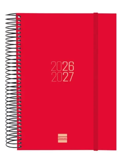 Finocam Agenda Escolar 26/27 1 Día Por Página E10 155x212mm Tapas Polipropileno Rojo