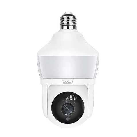 Xo Camara De Seguridad Wifi 3Mpx - Deteccion De Movimiento 0-12M - Vision Nocturna - Intercomunicador Bidireccional - Grabacion En Bucle - Rotacion 355º - Soporta Microsd 128Gb - Color Blanco