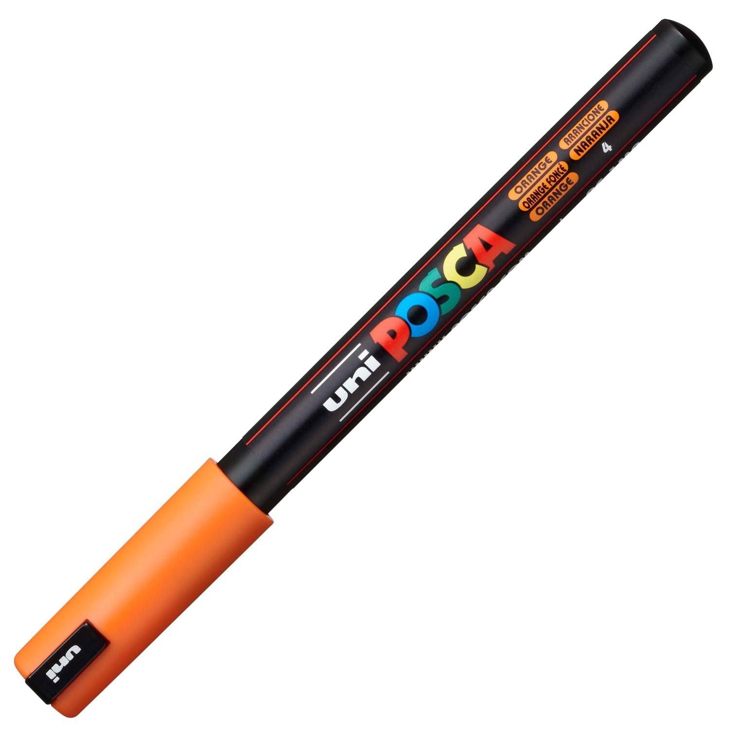 Posca Marcador  Pc-1Mr No Permanente Punta Extrafina 0.7Mm Naranja
