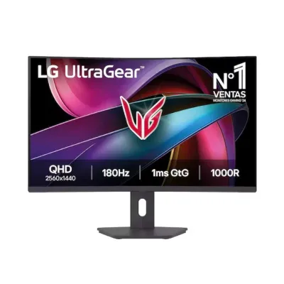 LG UltraGear 31.5" Curvo 1000R VA QHD Monitor FreeSync 180Hz 1ms HDMI DisplayPort