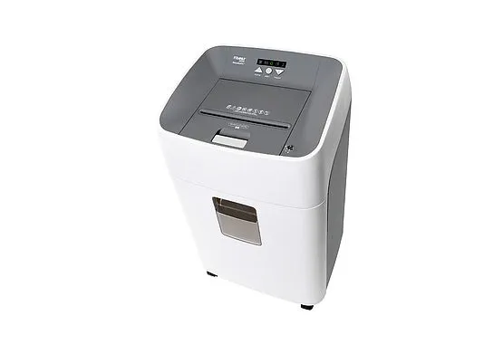 Dahle ShredMATIC 300 Destructora de Papel Automatica Corte en Particulas P-4 - Autoalimentacion 300 Hojas, Manual 14 Hojas - Papelera de 40L - Con Ruedas - Apta para Papel, Tarjetas, Cd´s - Color Gris