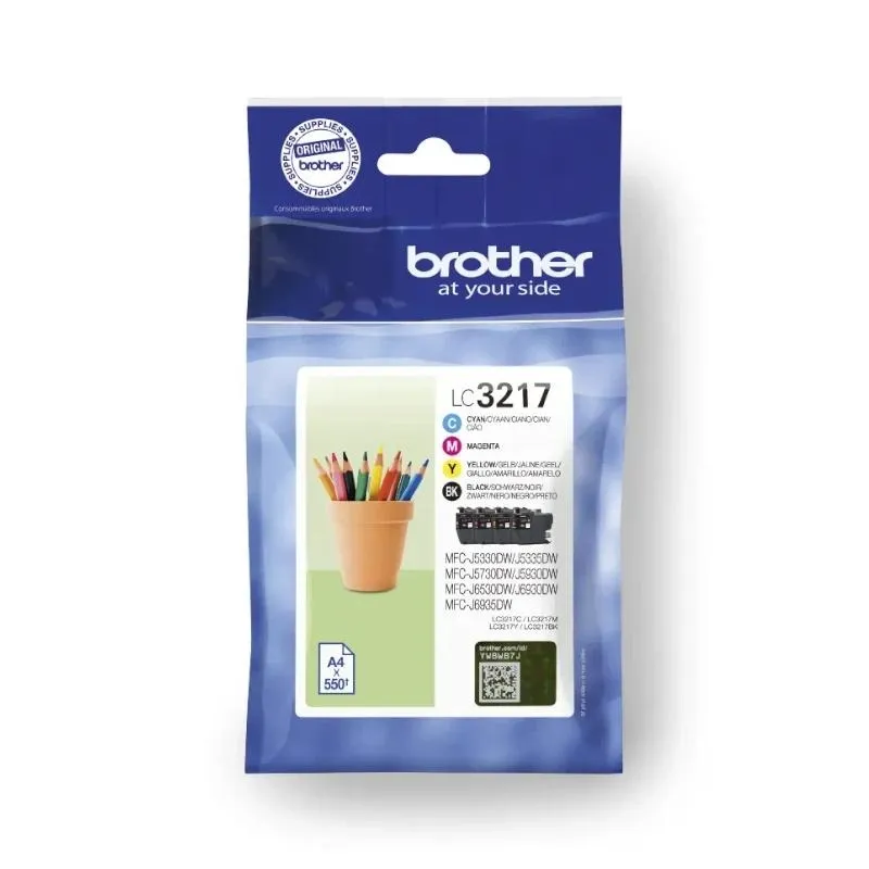 Brother Pack de Tinta BK/C/M/Y para MFC-J5330DW/J5730DW/J6530DW/J6930DW