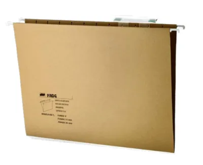 Fade Carpeta Colgante Visor Superior Kio Kraft Cartulina A4 con Etiquetas - 50 Unidades