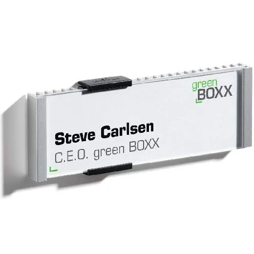 Durable Identificador Para Puertas Info Sign Placa De 149X52,5Mm Metal Plateado