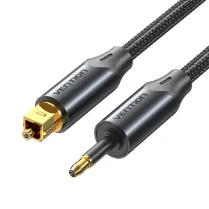 Vention Cable de Audio de Fibra Óptica 1.5m Negro