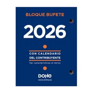 Dohe Bloque Bufete Anual 8.5x11cm Castellano 2026