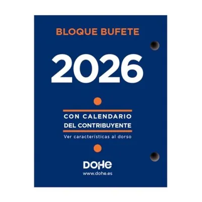 Dohe Bloque Bufete Anual 8.5x11cm Castellano 2026