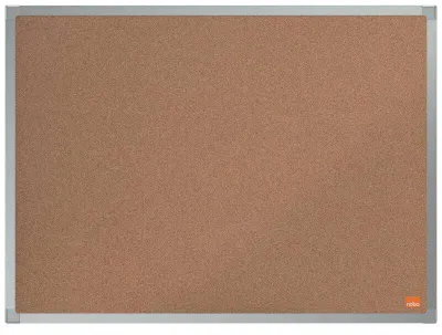 Nobo Tablero de Anuncios de Corcho 600x450mm con Marco de Aluminio Anodizado