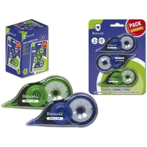 Bismark Cinta Correctora 5mm x 12m - Pack Ahorro de 3 Unidades