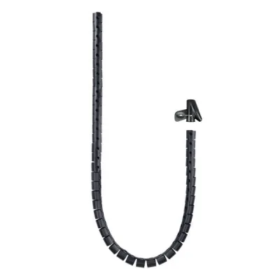 Nanocable Organizador de Cables Flexible 25mm, 3m, Negro