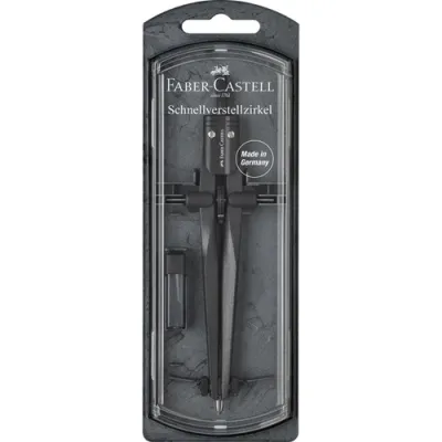 Faber Castell Compás De Ajuste Rápido Stream Negro Piedra