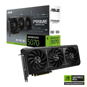 ASUS GeForce RTX 5070 OC Prime 12GB GDDR7 3xDP 1xHDMI CUDA 6144 192bit Triple Fan