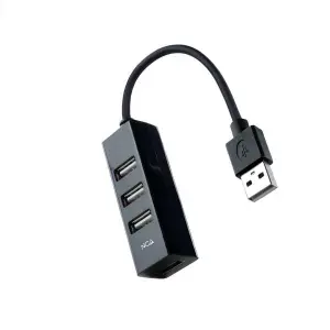 Nanocable Hub USB-A 2.0 con 4 Puertos USB-A 2.0 y Cable de 0.15m
