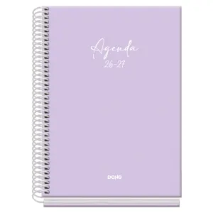 Dohe Agenda Escolar 26/27 A5 Semana Vista Papel Offset 70g Cubierta Cartón Morado