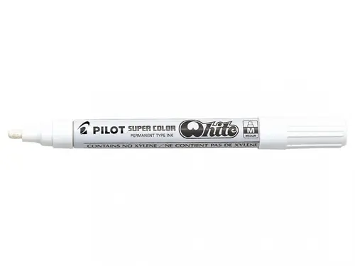 Pilot Marcador Permanente Desechable Blanco Medio