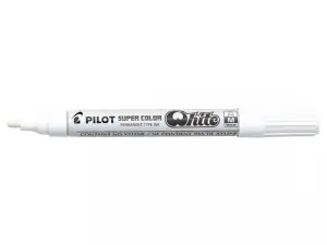 Pilot Marcador Permanente Desechable Blanco Medio
